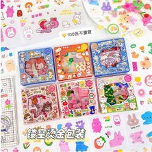 Guguk Happy Planet Temalı 100 Yaprak Sticker Seti Bullet Journal GGK DA006