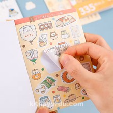 Guguk Sevimli Karakterler Dünyası 435 Adet Sticker Defteri Bullet Journal GGK ZI003