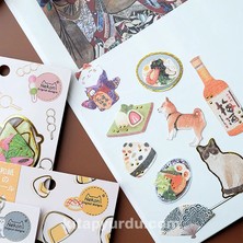 Guguk Köpeklerin Dünyası Temalı 36 Adet Sticker Seti Bullet Journal GGK ZR001