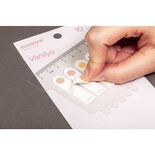 Guguk Vanilya 10 Renkli Cetvelli Şeffaf Pet Index Sticker Post It Sticky Note GGK P012