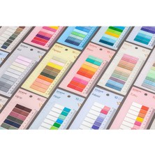 Guguk Vanilya 10 Renkli Cetvelli Şeffaf Pet Index Sticker Post It Sticky Note GGK P012