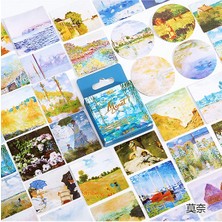 Guguk Claude Monet Temalı 45 Adet Sticker Seti Bullet Journal GGK DW123