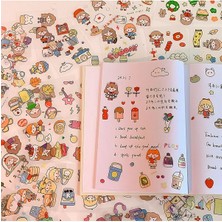 Guguk Good Time Temalı 100 Yaprak 4 Bölmeli Sticker Seti Bullet Journal GGK DJ059
