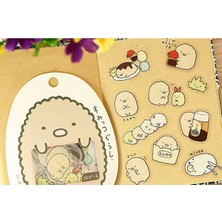 Guguk Tonkatsu Temalı Sumikko Gurashi 50 Adet Sticker Seti Bullet Journal GGK DC015