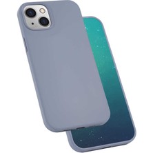 Apple iPhone 13 Mini Kılıf Zore Silk Silikon-Lila