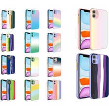 Apple iPhone 11 Kılıf Kamera Korumalı Renkli Temperli Zore X-Cam KAPAK-NO10