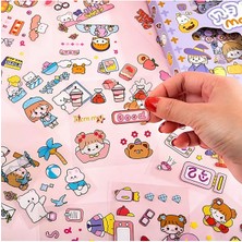 Guguk Sweet Bears Temalı 100 Yaprak 4 Bölmeli Sticker Seti • Bullet Journal (GGK-DG038)