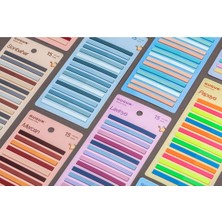 Guguk Mavi 15 Renkli Şeffaf Pet Index Sticker Post It Sticky Note GGK PI005
