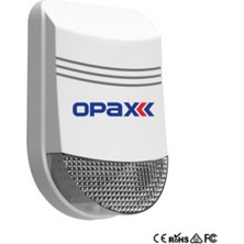 OPAX BGR-10 Kablolu 48 LED Kırmızı - Mavi Işıklı Harici Alarm Sireni