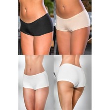 Gallipoli Pamuklu Boxer Külot (Karışık) Siyah-Beyaz-Ten (MGP2963)