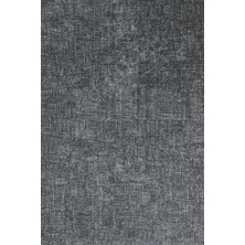 Diji Dekor Halı Antrasit  K1290 Yıkanabilir Saçaklı Kesme Ince Yolluk Kilim Salon Halısı Modeli