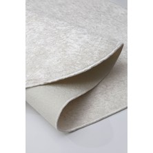 Halı Krem  Janjanlı Ipeksi Oval Kaymaz Kesme Ince Yolluk Kilim Salon Halısı Modelleri