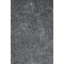 Diji Dekor Halı Antrasit  K1290  Yuvarlak Kaymaz Kesme Ince Yolluk Kilim Salon Halısı Modelleri