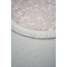 Diji Dekor Halı Vizon Elit Yıkanabilir Saçaklı Oval Kesme Ince Yolluk Kilim Salon Halısı Modelleri