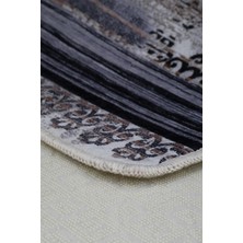 Diji Dekor Halı Kahverengi  Köln Yıkanabilir  Kesme Ince Yolluk Kilim Salon Halısı Modelleri