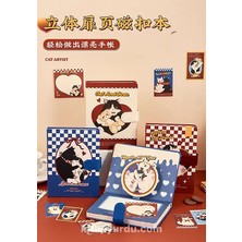 Guguk Cat And Bear Temalı Hediye Kutulu Kit Defter Washi Bant Not Kağıdı Sticker Kart GGK NA004