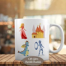 Prenses Şatosu ve Ejder Kupa Bardak Hediyelik-33099-193