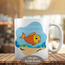 Turuncu Sevimli Balık Kupa Bardak Hediyelik-25pz