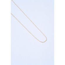 Mirey Venas Gold Sade Zincir Çelik Kolye