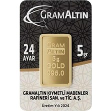 5 Gram 24 Ayar Külçe Gram Altın Ziynet Gold