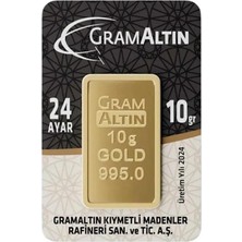 10 Gram 24 Ayar Külçe Gram Altın Ziynet Gold