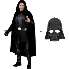 Star Wars Luke Skywalker Pelerini Yetişkin ve Darth Vader Maskesi Hallowen Parti