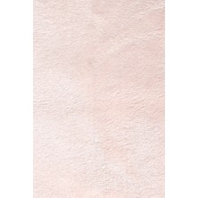 Diji Dekor Peluş Halı Pembe Düz Desenli Yıkanabilir Post Yolluk Kilim