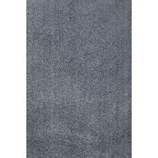 Diji Dekor Peluş Halı Koyu Gri Yıkanabilir Şekilli Post Yolluk Kilim