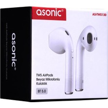 Asonic AS- TWS130 Beyaz Mobil Telefon Uyumlu Blueto