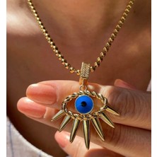 Mi Brillo Accessories Çelik Dorikalı Zincir Göz Kolye