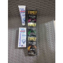 Family Condom Set 3+1 36 Adet Condom 1 Adet Diş Pastası Smekers