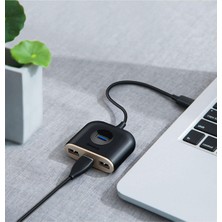 Byars-4in1 USB Hub Adaptör Usb3.0 To Usb3.0*1 Usb2.0*3 Yüksek Hız Veri Tranferi USB Çoğaltıcı Byarsbilişim