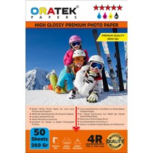 Oratek Epson L3152 Evertday Premium Parlak 10X15CM Fotoğraf Kağıdı 260 Gr. 50 Adet