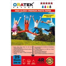 Oratek Epson 103 L3151 Evertday Premium Parlak 10X15CM Fotoğraf Kağıdı 230 Gr. 25 Adet