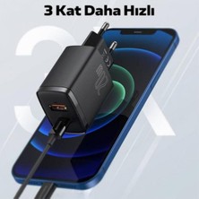 Byars-Hızlı 20W USB Type-C Girişli Şarj Başlığı Qc3.0 Iphone 11 12 13 14 Pro Max Şarj Başlı Byarsbilişim