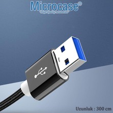 Byars-Hızlı USB 3.0 Örgülü Uzatma Kablosu - 300 cm AL2869 Byarsbilişim