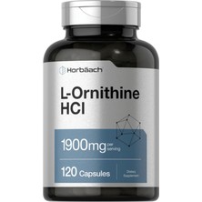 Horbaach L Ornithine Hcl 1900 mg 120 Quick Release Capsul