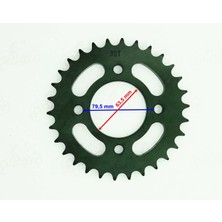Mondial Regal Raptor Uyumlu Arka Dişli 530-30T Iç 63,50 Mm 4 Delikli Öm-Erpilsan Elektronik