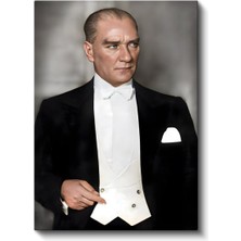 Tablofest Cumhuriyetin Asil Lideri Mustafa Kemal Atatürk Kanvas Tablo