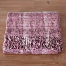 Pammuks Scotch Süper Yumuşak Tek Kişilik Pamuklu Battaniye -  Eskitme Pembe