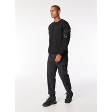 Duvetica Normal Siyah Erkek Eşofman Altı VUPT10241K0001_GRIEZY Bl