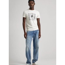 Pepe Jeans Bisiklet Yaka Baskılı Taş Erkek T-Shirt PM509225 837 Chuck