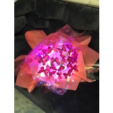 Kelebek Buketi Pembe Konsept