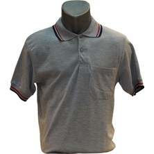 Altın Yaşam Altınyaşam Polo Yaka Çizgili T-Shirt - Gri - S