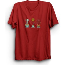 The Fame Çiçekler, Kaktüs, Cactus, Flowers, Unisex %100 Pamuk Tişört