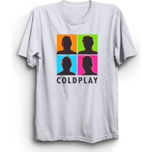 The Fame Coldplay, 4 Color Pic, Rock Metal Müzik Grubu %100 Pamuk Tişört