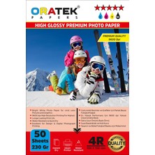 Oratek Canon Maxify GX3040 Evertday Premium Parlak 10X15CM Fotoğraf Kağıdı 230 Gr. 50 Adet