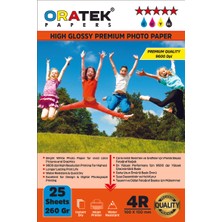 Oratek Epson T664/6641 ET2500 Evertday Premium Parlak 10X15CM Fotoğraf Kağıdı 260 Gr. 25 Adet