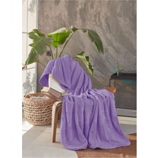 Mislina Deluxe Wellsoft Battaniye Lila Çift Kişilik 200 x 220  cm
