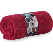 Mislina Deluxe Wellsoft Battaniye Bordo Çift Kişilik 200 x 220  cm